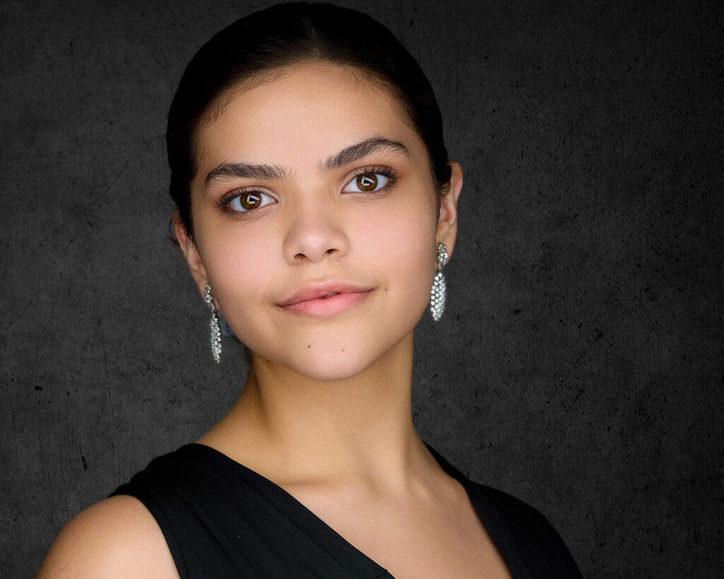 Theatre headshot for a young actress in DFW by 2mm Headshots