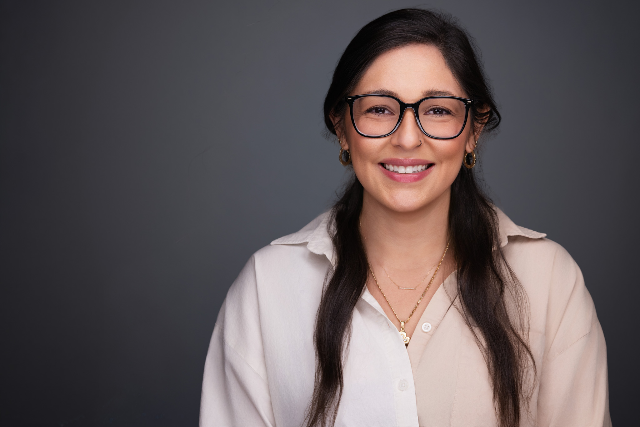 Corporate team headshots in DFW office environment