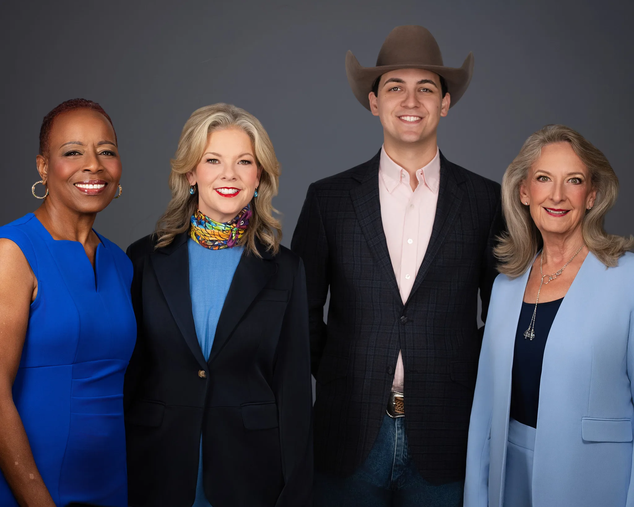 Diverse Financial Advisor Team Portrait — DFW Wealth Practice - 2MM Headshots and Event Photography Diverse multi-cultural financial advisor team headshot lineup in DFW by 2mm Headshots