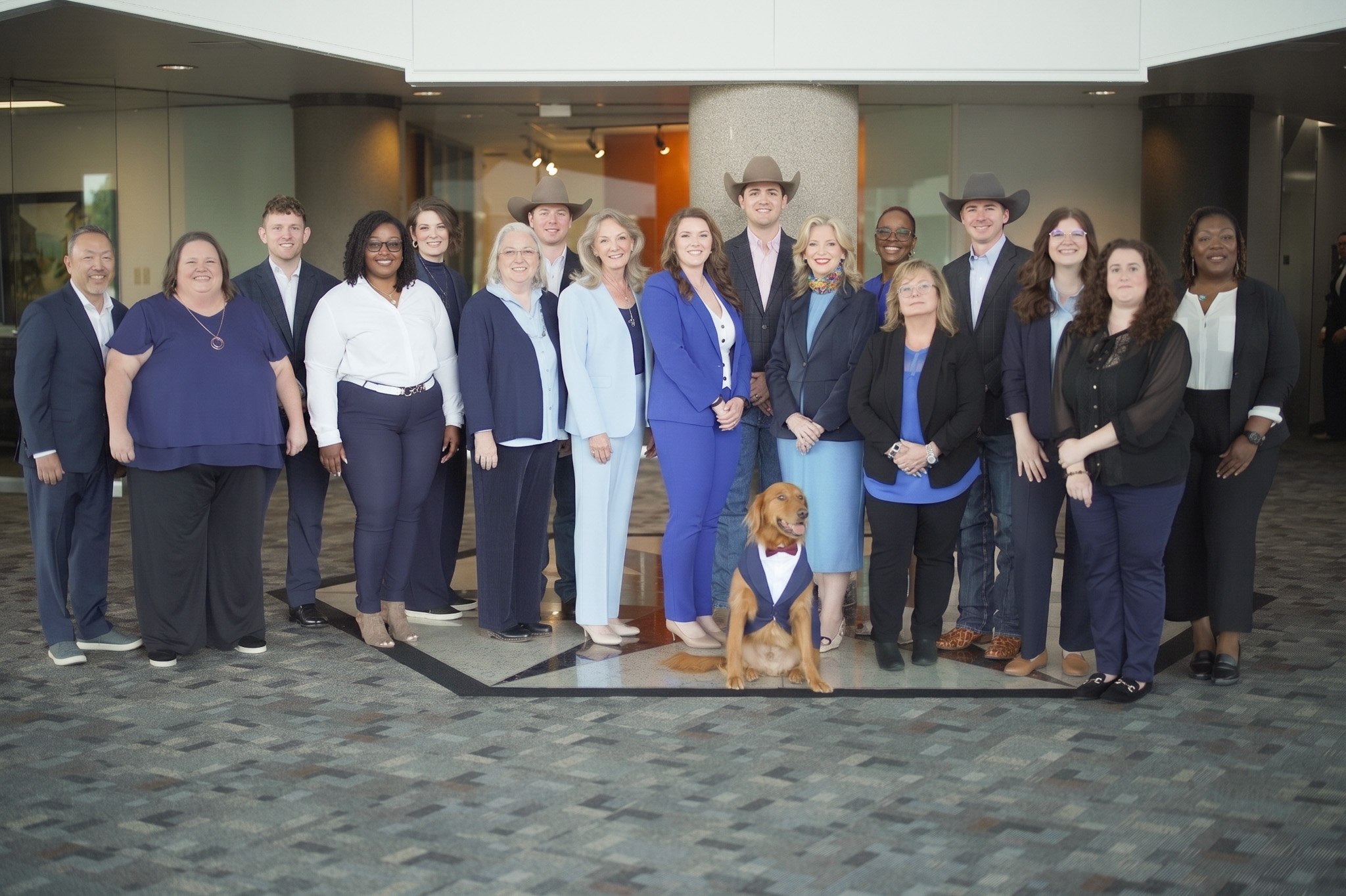 Senior leadership team group portrait — DFW annual report cover standard